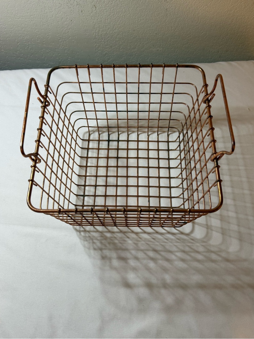 Copper Wire Storage Basket - Home Accents